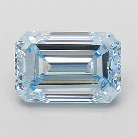 1.52 Ct. Fancy Vivid Blue Emerald Lab Grown Diamond