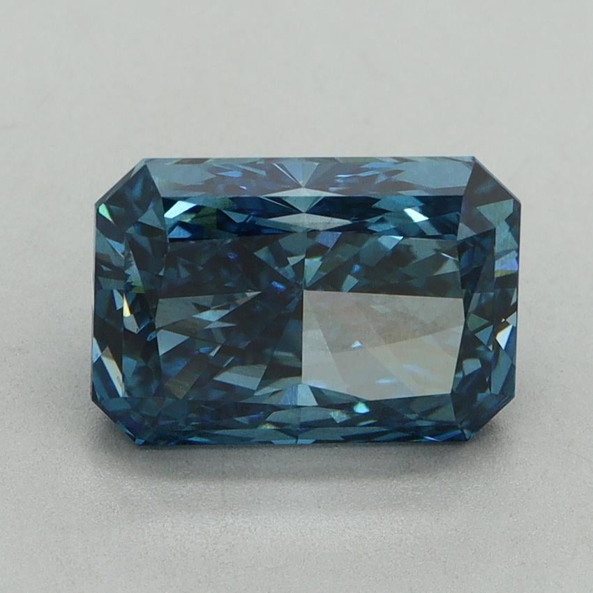 3.19 Ct. Fancy Vivid Blue Radiant Lab Grown Diamond