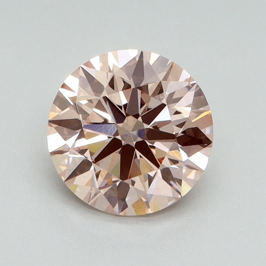 1.65 Ct. Fancy Intense Pink Round Lab Grown Diamond