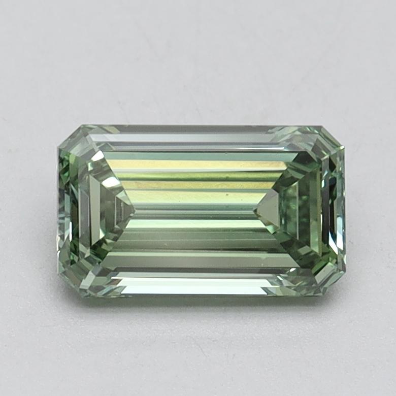 1.00 Ct. Fancy Vivid Green Emerald Lab Grown Diamond