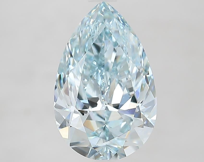 3.00 Ct. Fancy Intense Blue Pear Lab Grown Diamond