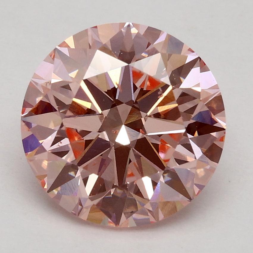 2.40 Ct. Fancy Intense Pink Round Lab Grown Diamond
