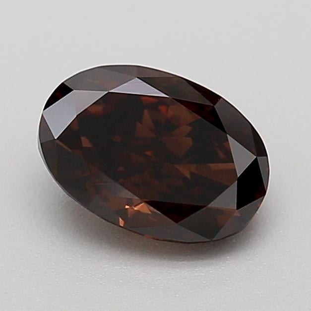 0.72 Ct. Fancy Deep  Brown Oval Lab Grown Diamond