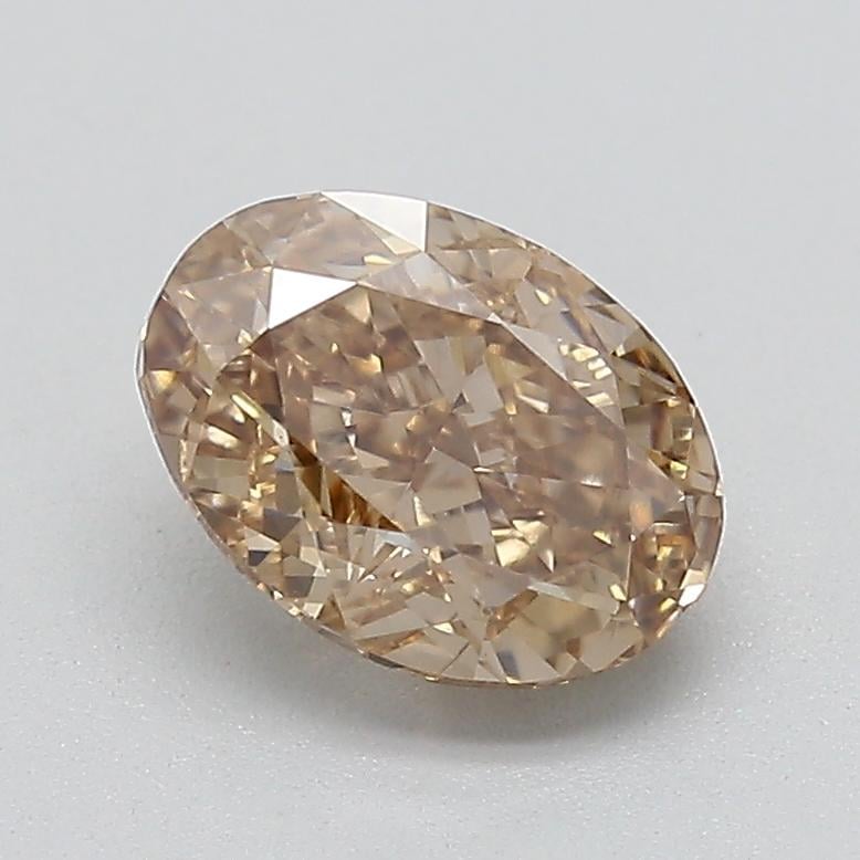 0.70 Ct. Light  Brown Oval Lab Grown Diamond