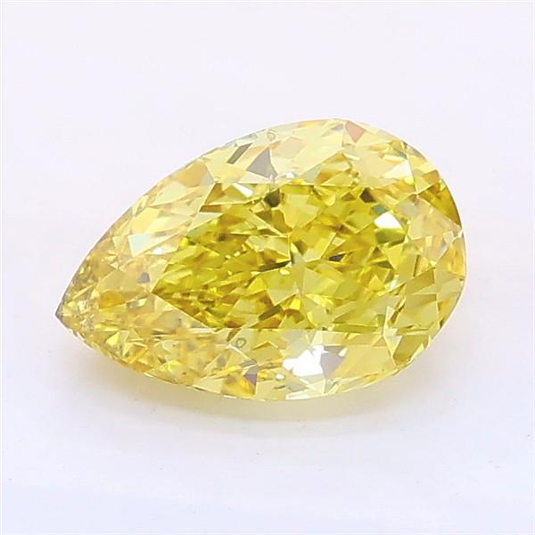 1.15 Ct. Fancy Intense Yellow Pear Lab Grown Diamond