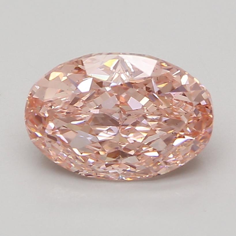 4.10 Ct. Fancy Vivid Pink Oval Lab Grown Diamond
