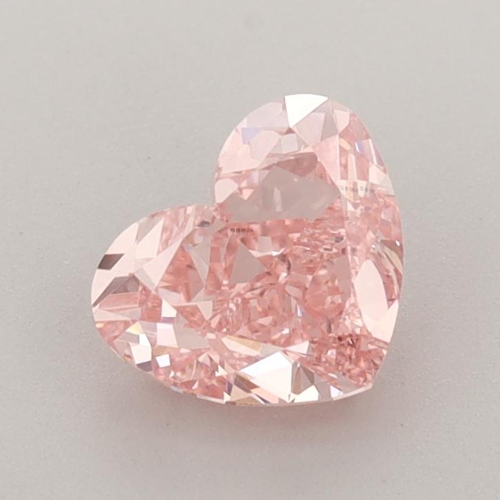 1.21 Ct. Fancy Vivid  Pink Heart Lab Grown Diamond