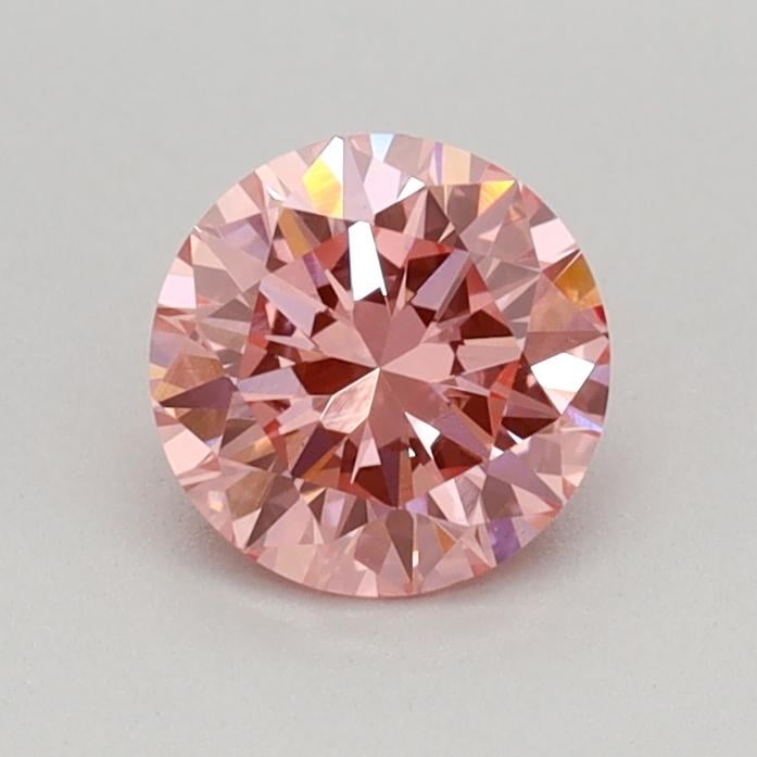 0.49 Ct. Fancy Vivid Pink Round Lab Grown Diamond