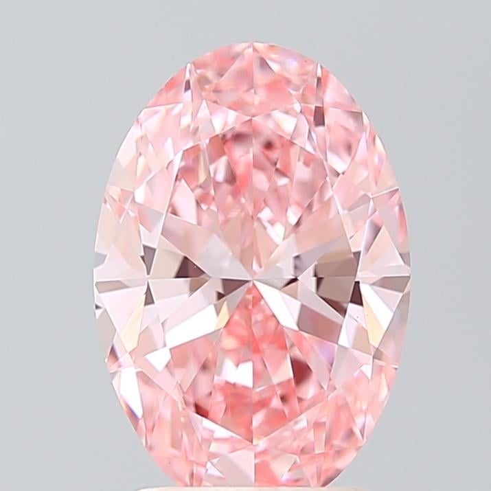 1.99 Ct. Fancy Vivid Pink Oval Lab Grown Diamond