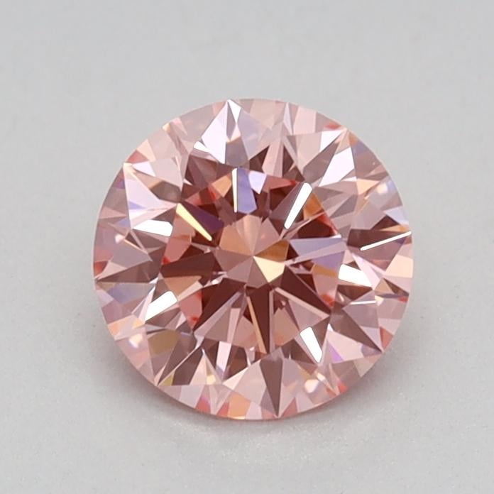 0.56 Ct. Fancy Vivid Pink Round Lab Grown Diamond