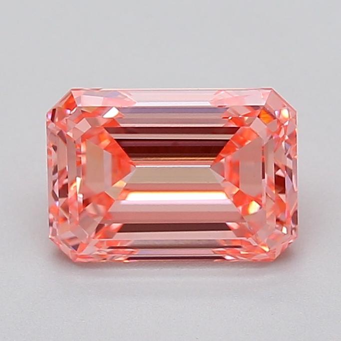 2.06 Ct. Fancy Vivid  Pink Emerald Lab Grown Diamond