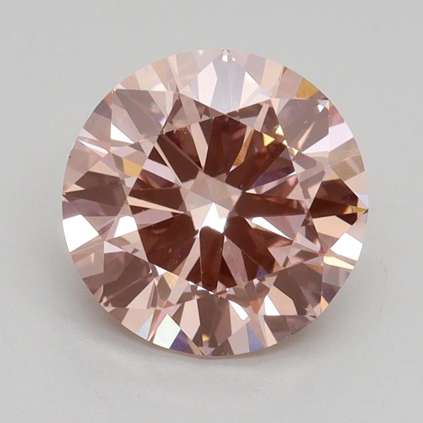 2.18 Ct. Fancy Intense Pink Round Lab Grown Diamond