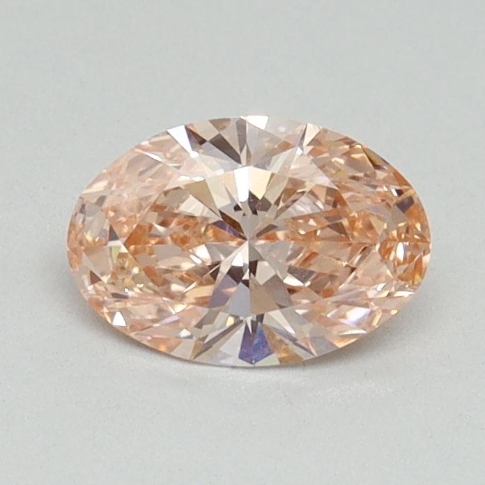0.58 Ct. Fancy Vivid Pink Oval Lab Grown Diamond