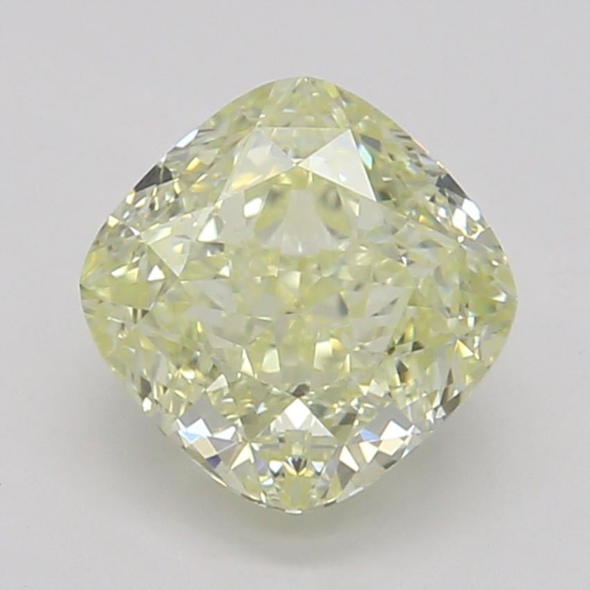0.83 Ct. Fancy Light Yellow Cushion Diamond