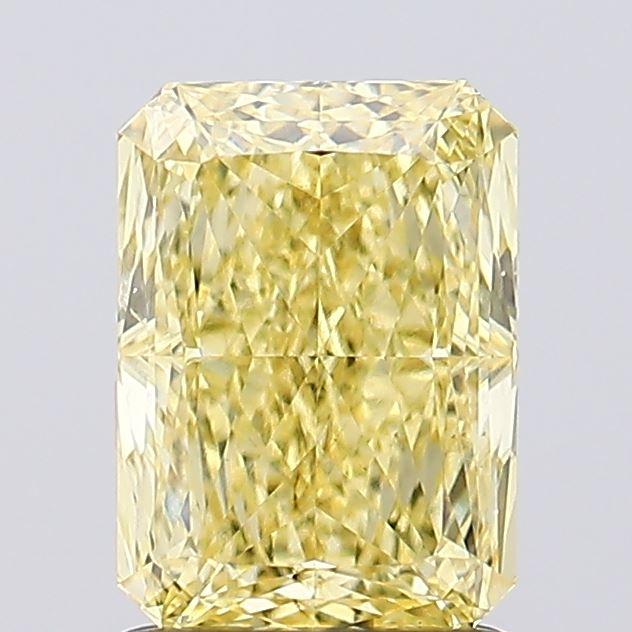 1.74 Ct. Fancy Vivid  Yellow Radiant Lab Grown Diamond