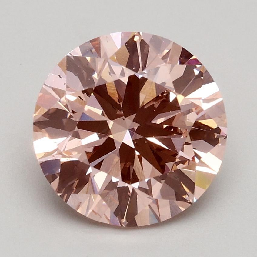 1.73 Ct. Fancy Intense Pink Round Lab Grown Diamond