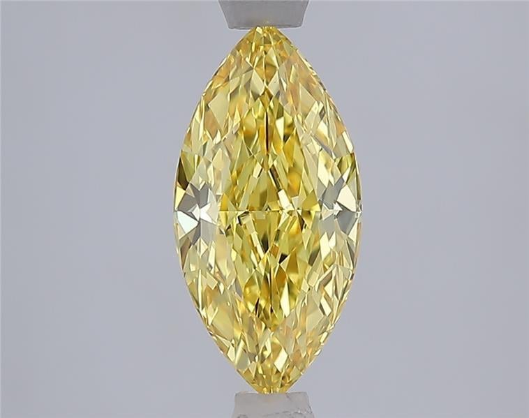1.53 Ct. Fancy Vivid Yellow Yellow Marquise Lab Grown Diamond