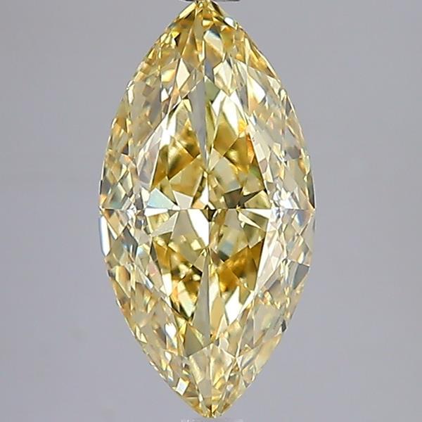 4.02 Ct. Fancy Intense Yellow Marquise Lab Grown Diamond