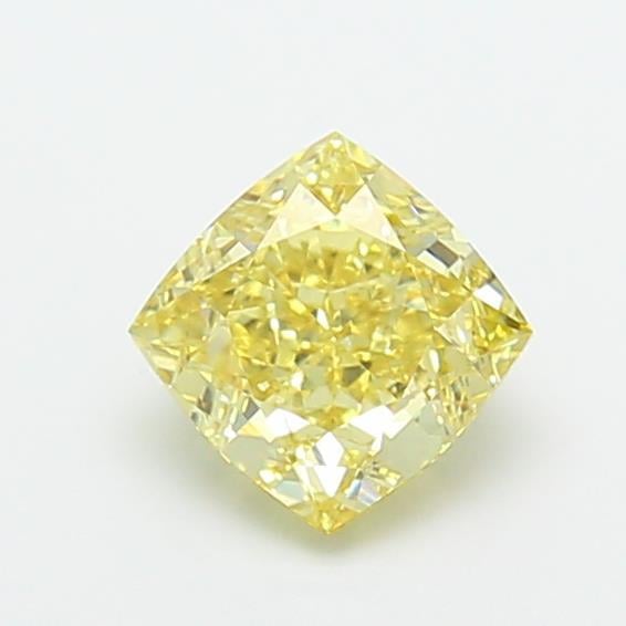 1.52 Ct. Fancy Intense Yellow Cushion Lab Grown Diamond