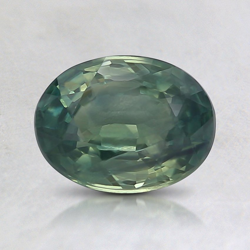 7x5.4mm Teal Oval Montana Sapphire