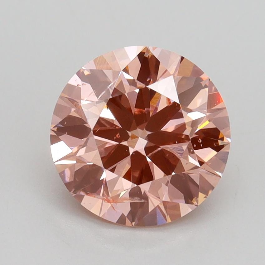 2.01 Ct. Fancy Intense Pink Round Lab Grown Diamond