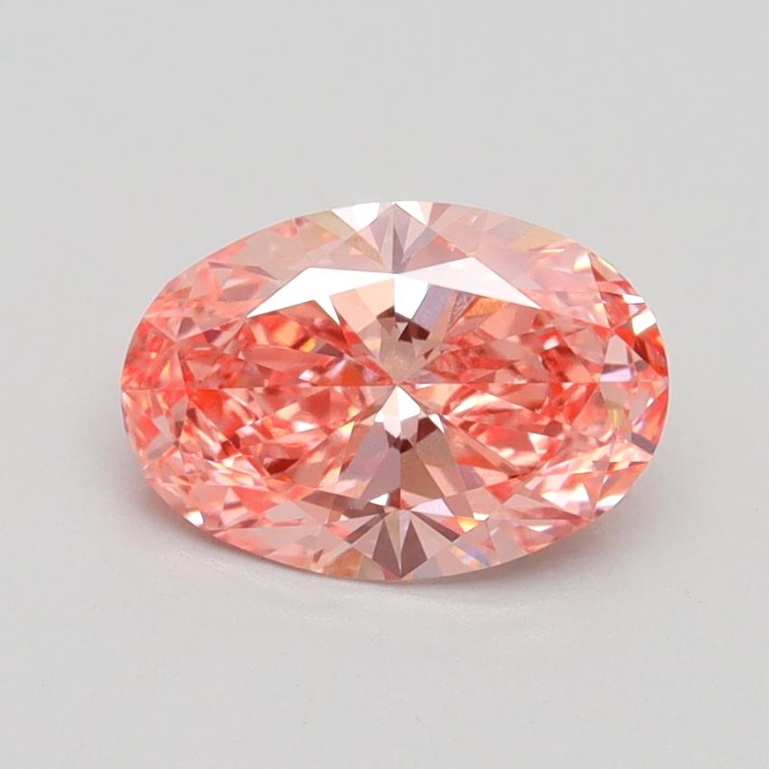 1.12 Ct. Fancy Vivid Pink Oval Lab Grown Diamond