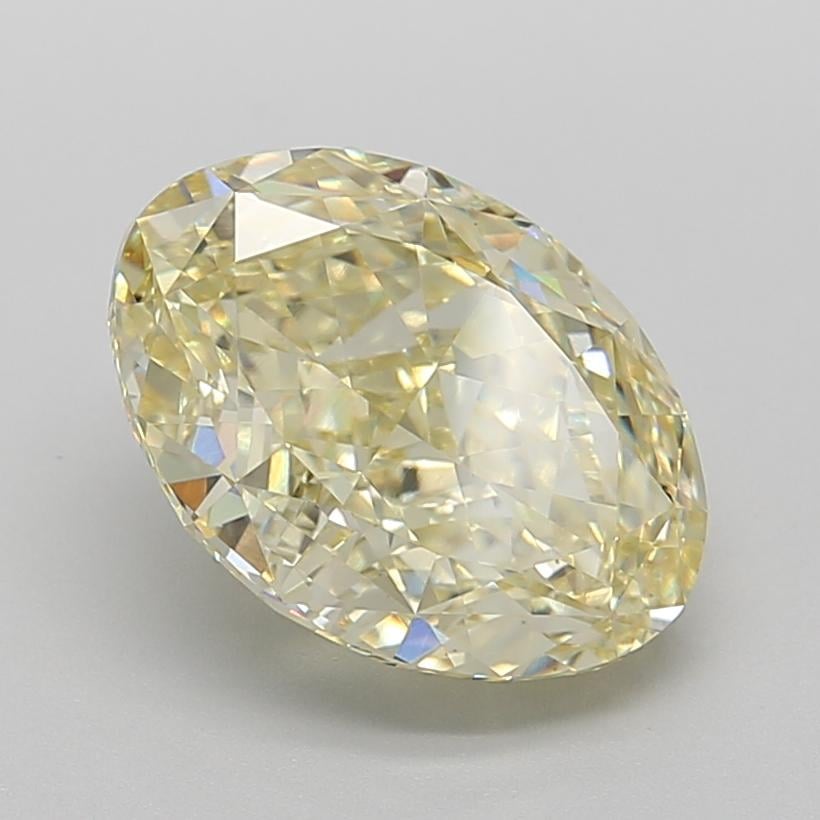 5.34 Ct. Fancy Intense Yellow Oval Lab Grown Diamond