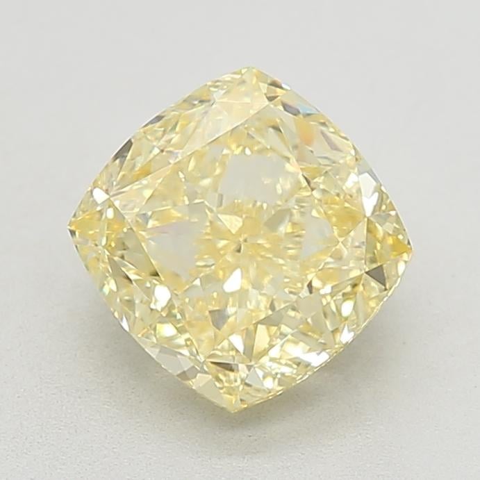 3.30 Ct. Fancy Intense Yellow Cushion Lab Grown Diamond