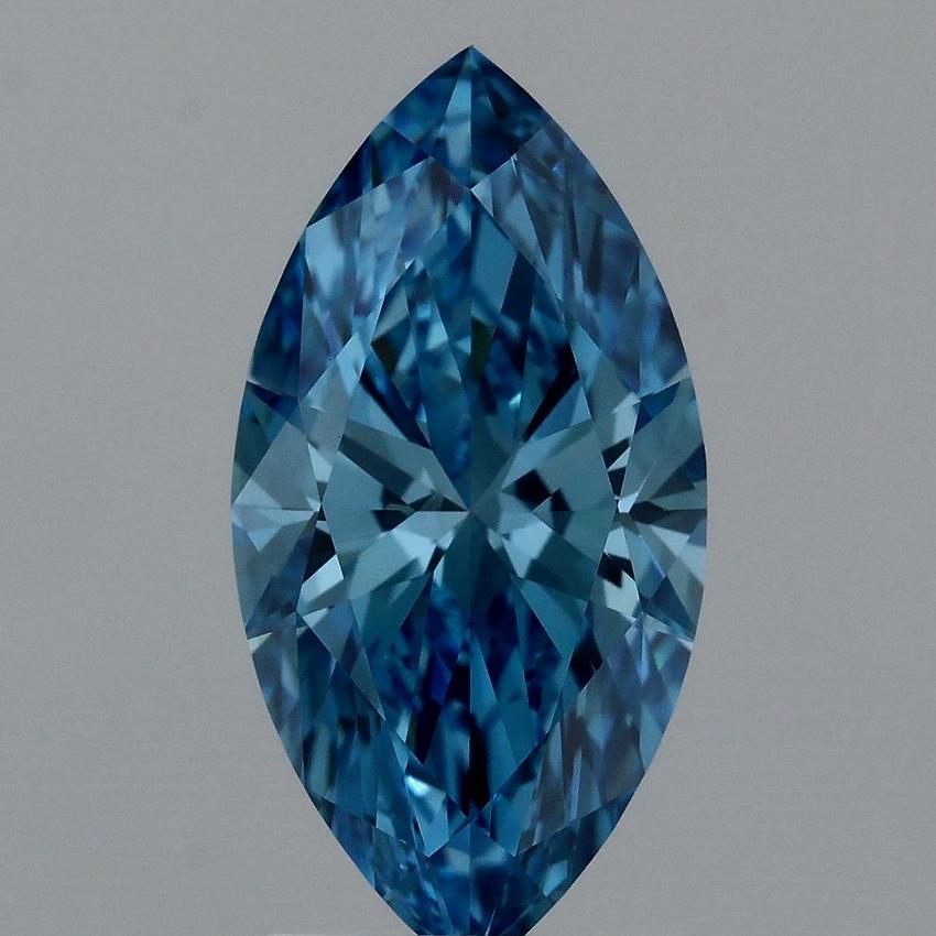 2.15 Ct. Fancy Vivid Blue Marquise Lab Grown Diamond