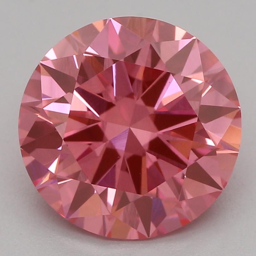 2.00 Ct. Fancy Vivid Pink Round Lab Grown Diamond