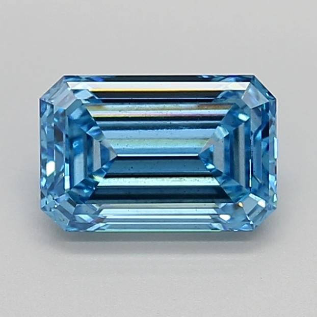 1.85 Ct. Fancy Vivid  Blue Emerald Lab Grown Diamond