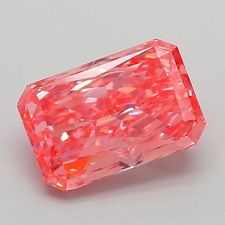 1.85 Ct. Fancy Vivid  Pink Radiant Lab Grown Diamond