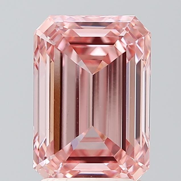 2.50 Ct. Fancy Intense Pink Emerald Lab Grown Diamond