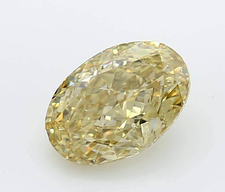 1.55 Ct. Fancy Intense  Yellow Oval Lab Grown Diamond