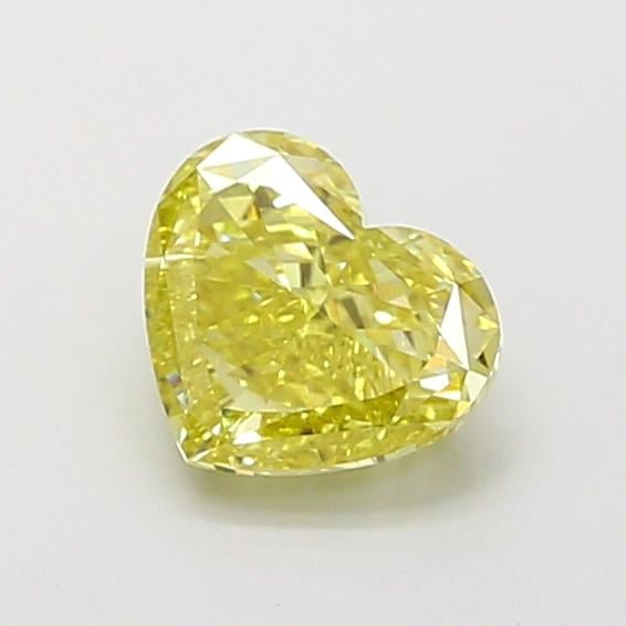 1.01 Ct. Fancy Yellow Heart Lab Grown Diamond