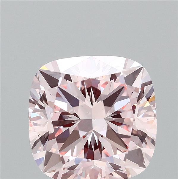 3.07 Ct. Fancy Intense Pink Cushion Lab Grown Diamond
