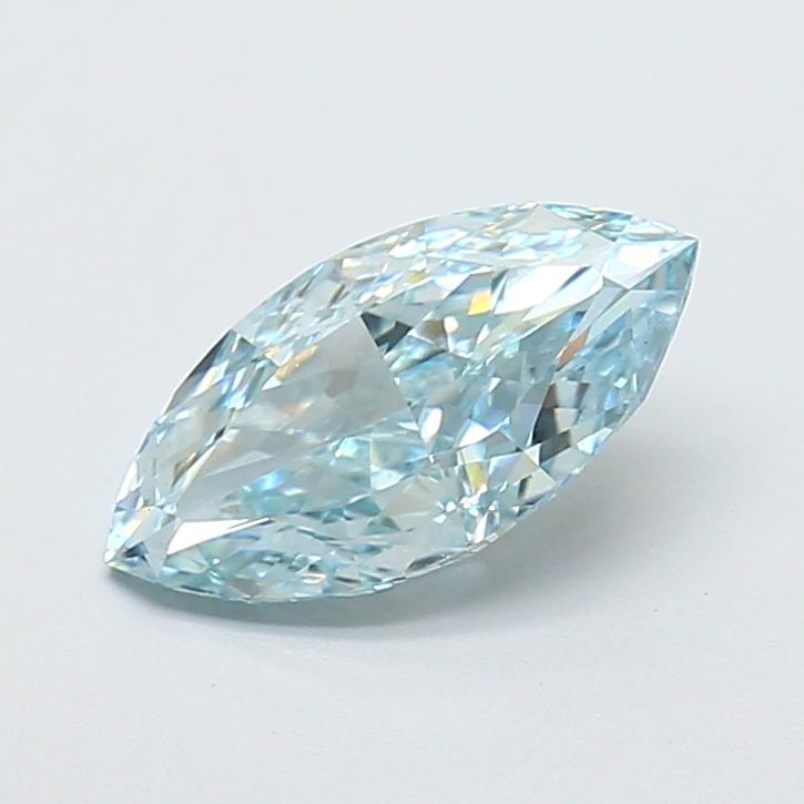 1.59 Ct. Fancy Intense Blue Marquise Lab Grown Diamond
