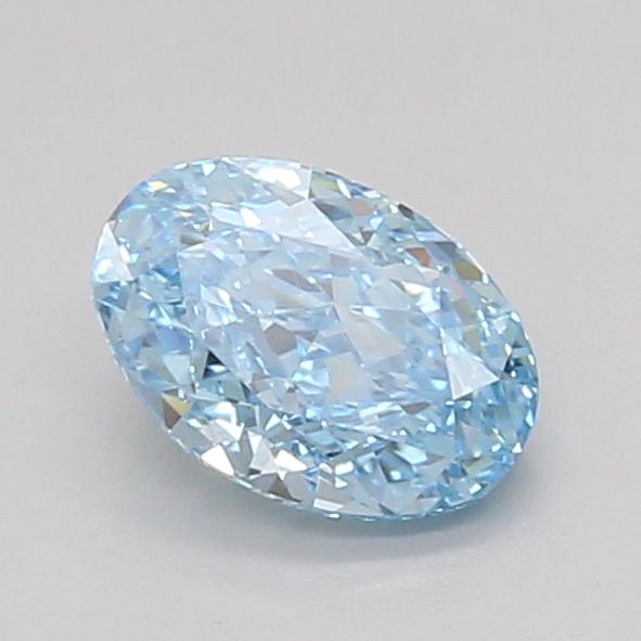 1.04 Ct. Fancy Vivid Blue Oval Lab Grown Diamond
