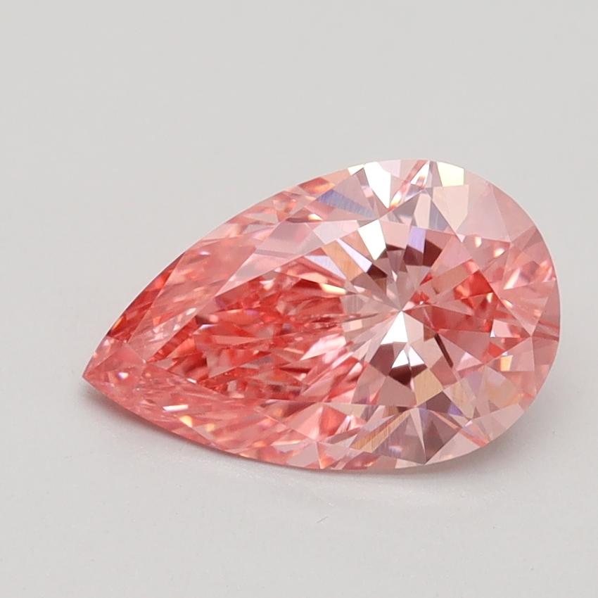1.55 Ct. Fancy Vivid Pink Pear Lab Grown Diamond
