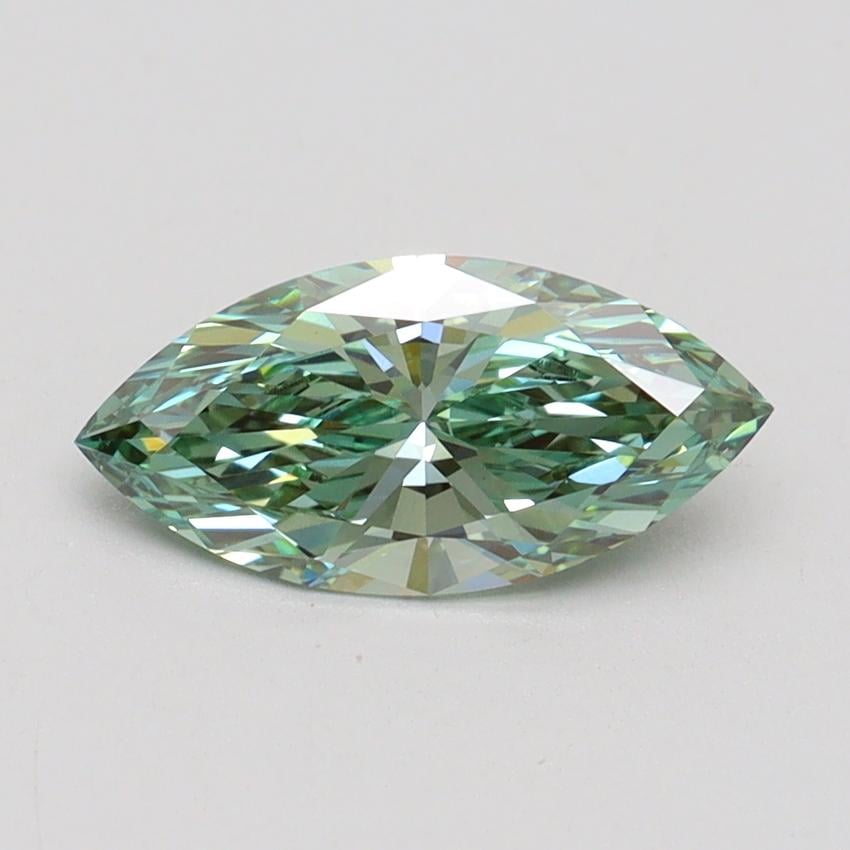 1.02 Ct. Fancy Vivid Green Marquise Lab Grown Diamond