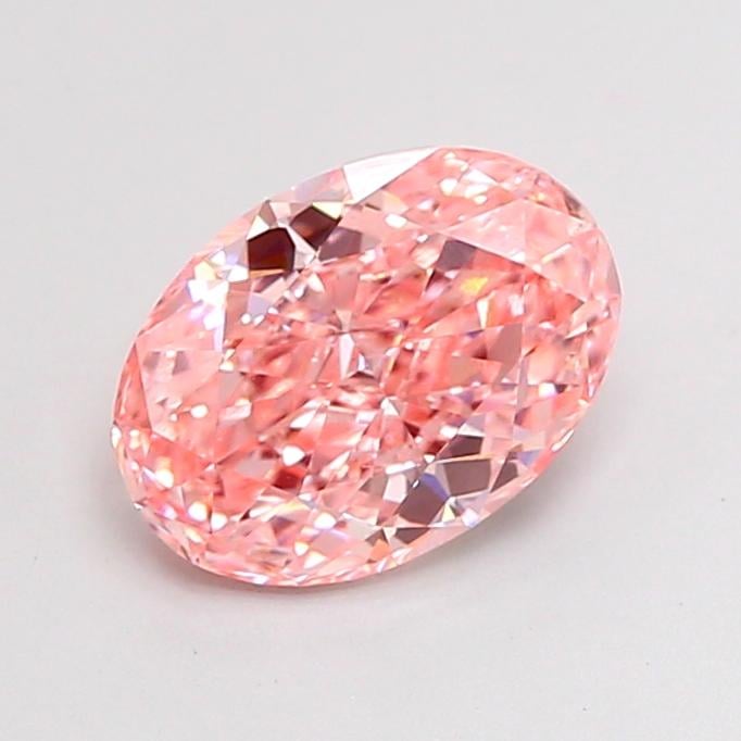 1.65 Ct. Fancy Vivid  Pink Oval Lab Grown Diamond
