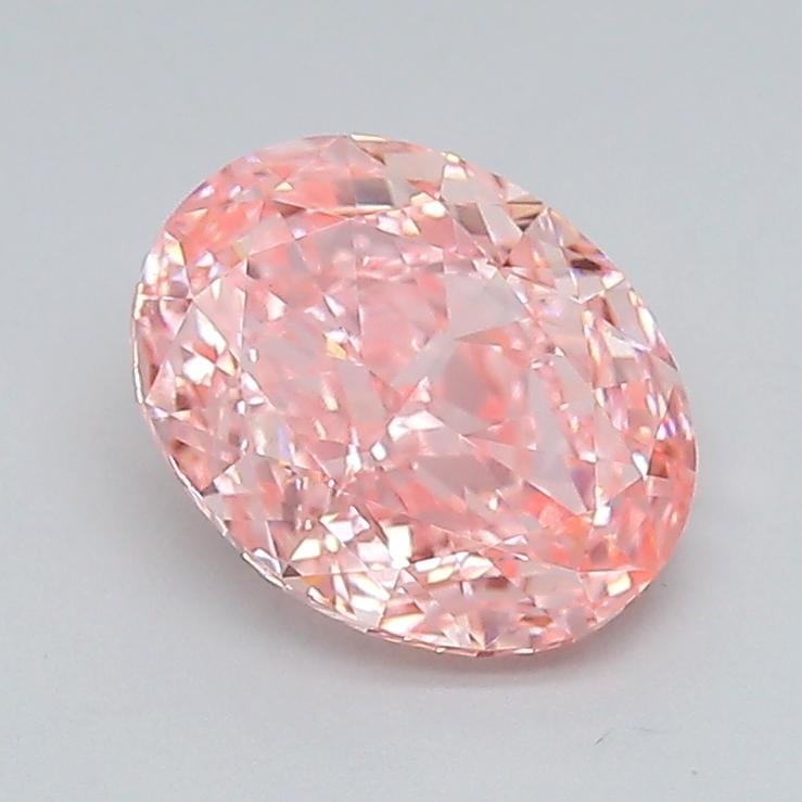 2.02 Ct. Fancy Vivid  Pink Oval Lab Grown Diamond