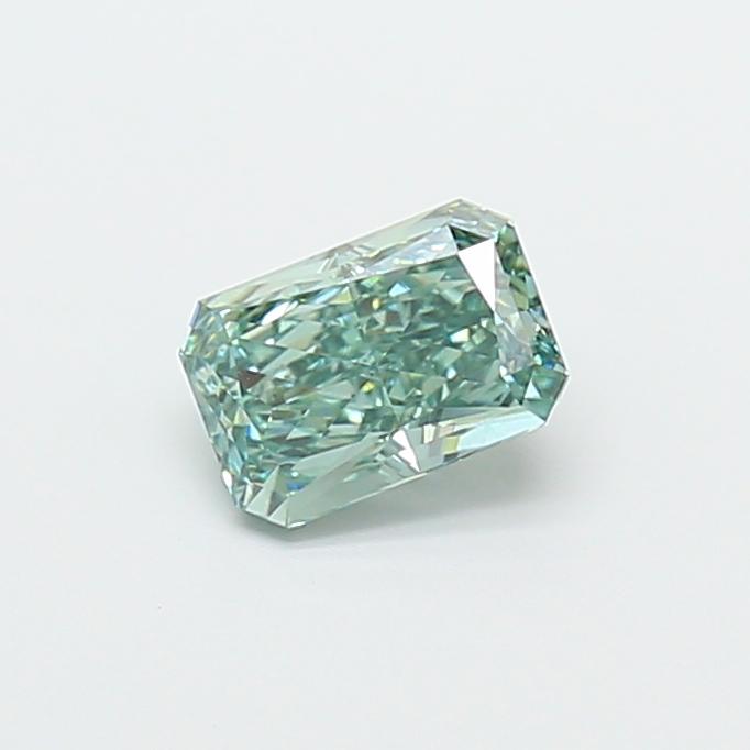 1.07 Ct. Fancy Vivid Green Radiant Lab Grown Diamond