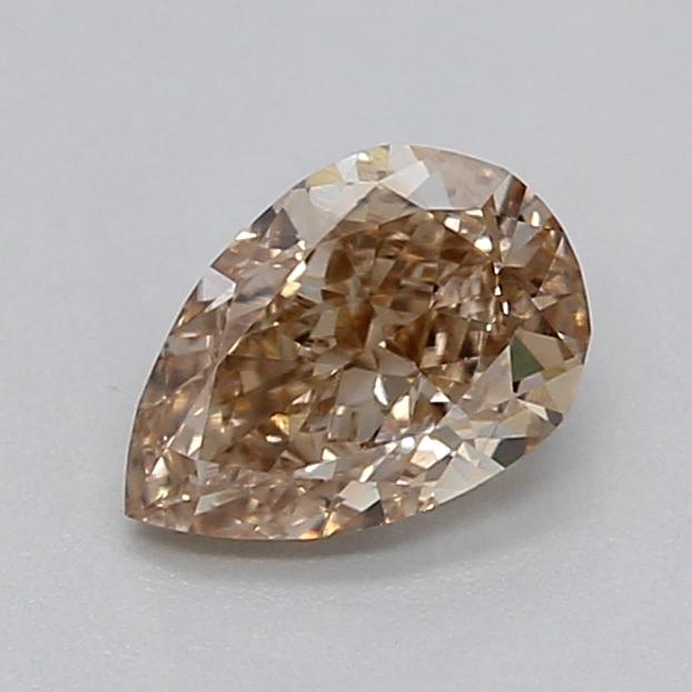 0.38 Ct. Light  Brown Pear Lab Grown Diamond