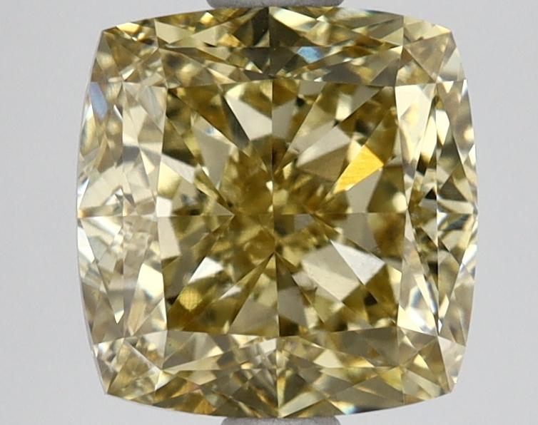 3.05 Ct. Fancy Intense Yellow Cushion Lab Grown Diamond