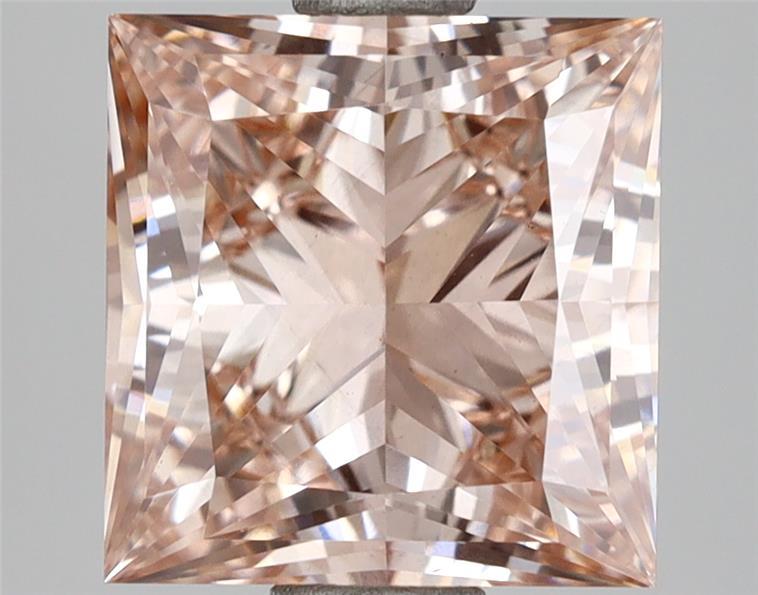 3.00 Ct. Fancy Intense Brownish Pink Princess Lab Grown Diamond
