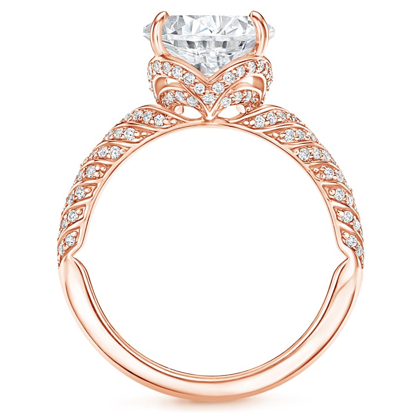 14K Rose Gold Nola Diamond Ring, large additional view 1