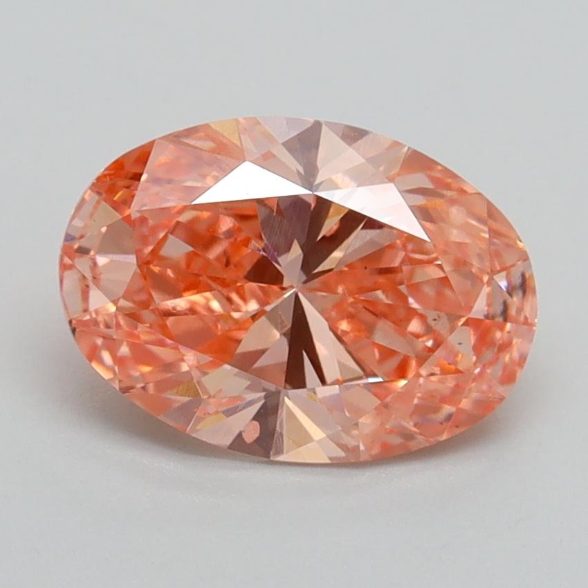 1.70 Ct. Fancy Vivid Pink Oval Lab Grown Diamond