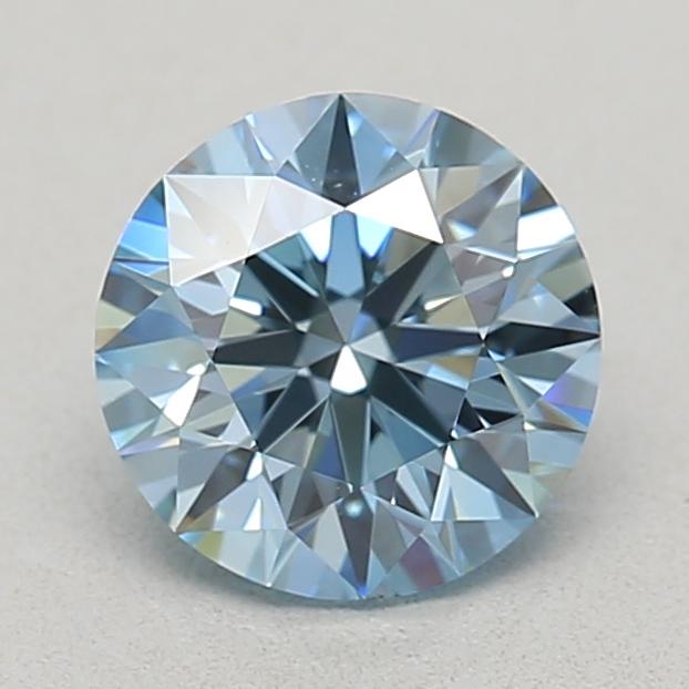 0.70 Ct. Fancy Intense Blue Round Lab Grown Diamond