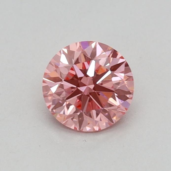 0.34 Ct. Fancy Vivid Pink Round Lab Grown Diamond